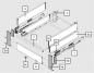 Preview: MERIVOBOX Querreling für Innenauszug, bis KB=1200mm, zum Ablängen, indiumgrau, ZR4.1059U